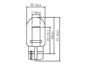 Bombillas de cuña para automóvil W21W T20