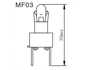 Luces para tablero de instrumentos MF02, 03, 04, 05, 06, 07, 08